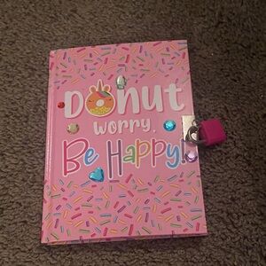 Pink Donut-Themed Locking Journal